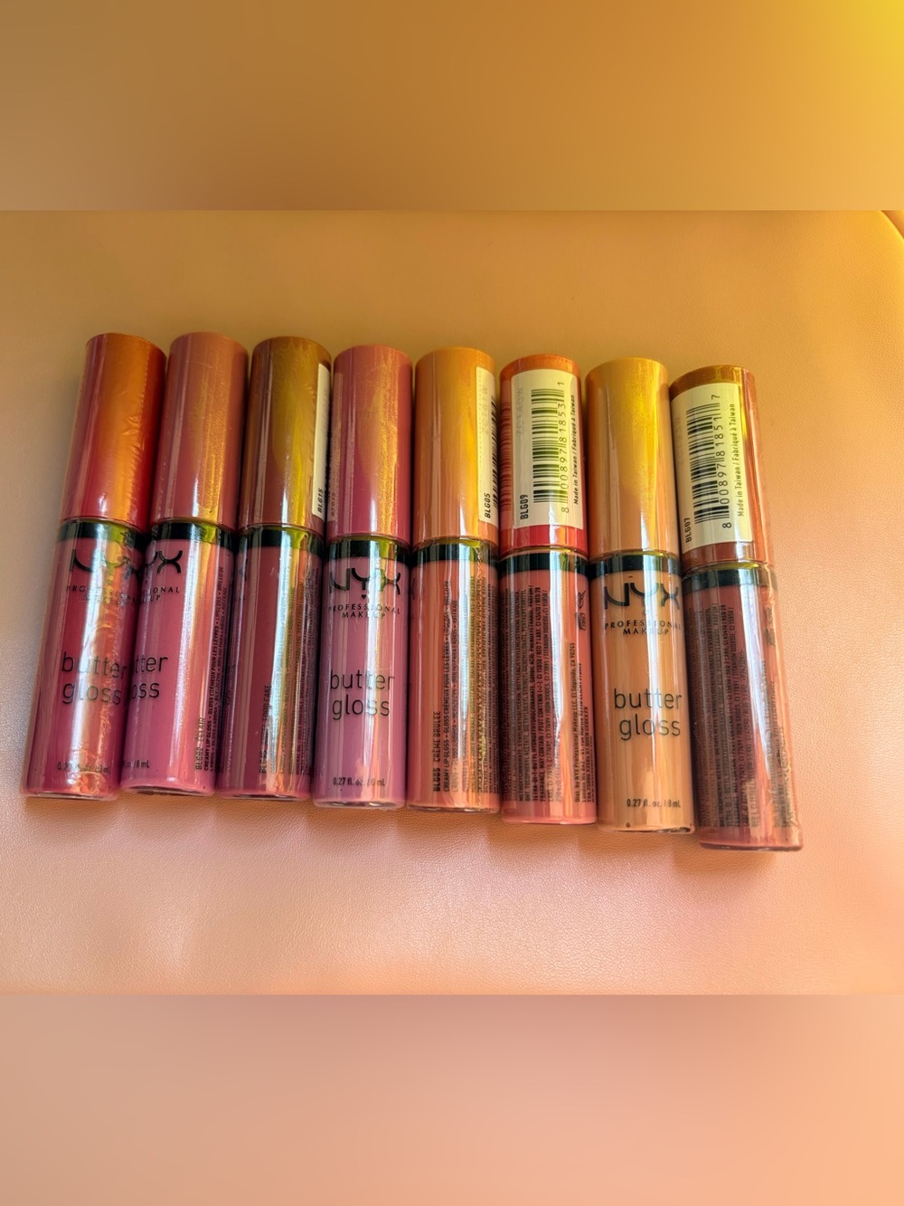 NYX Butter Gloss Lip Gloss Set - Pink & Peach Tones